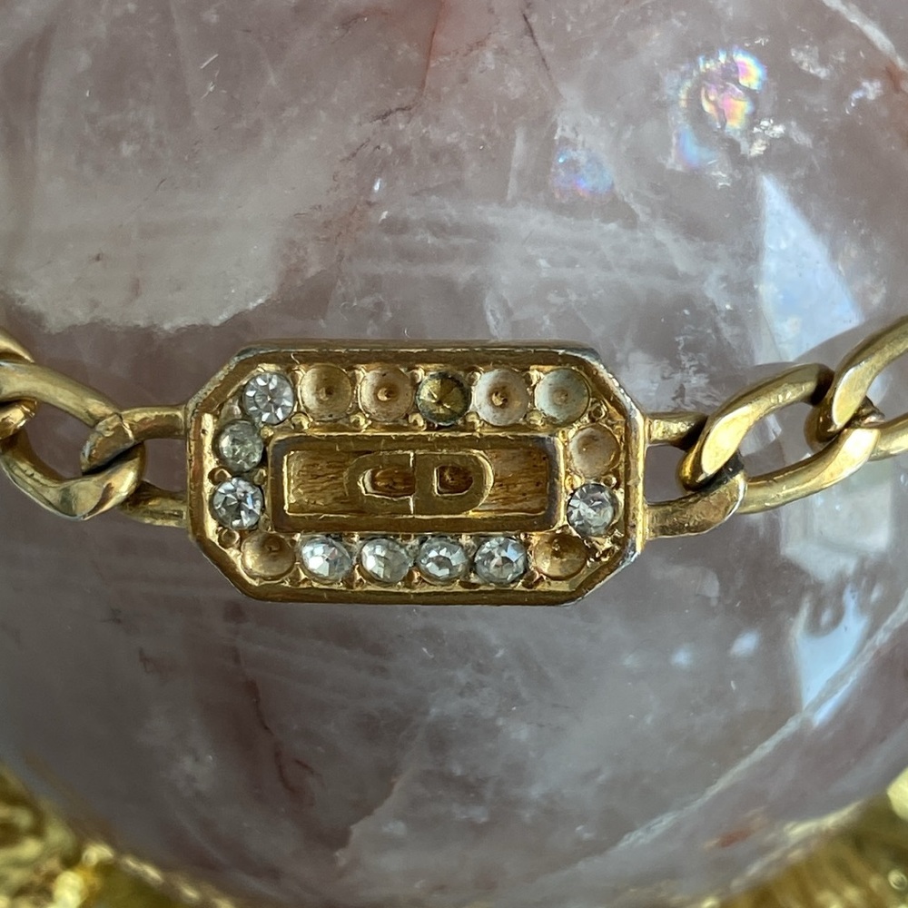 Christian Dior bracelet vintage missing rhinestones - Picture 5 of 12